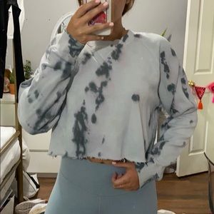 Brandy Melville tiedye crop crewneck